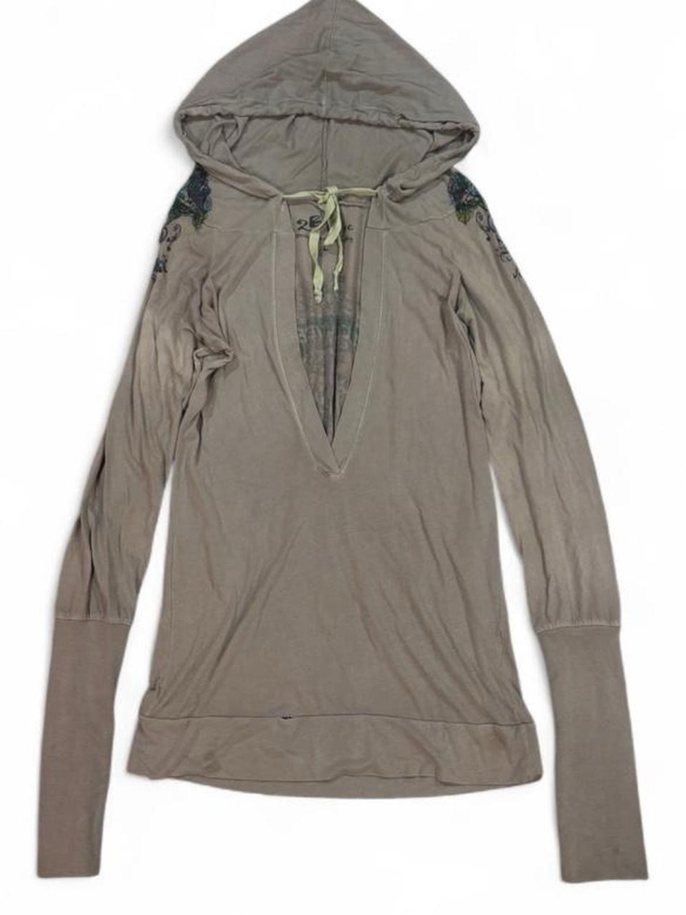 Y2K vintage 2BFree hoodie tunic with graphics and rhinestones